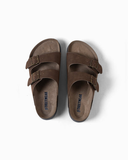 Essential Natural Leather Cork Slides