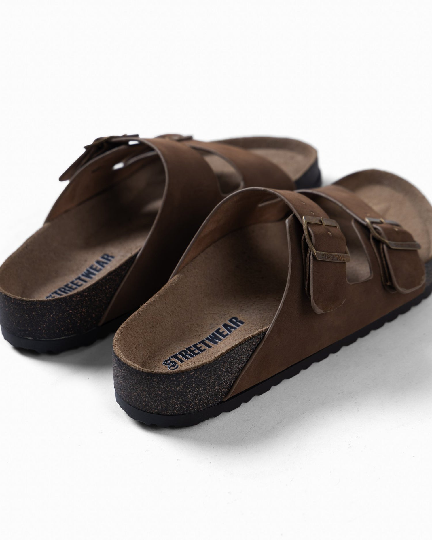 Essential Natural Leather Cork Slides