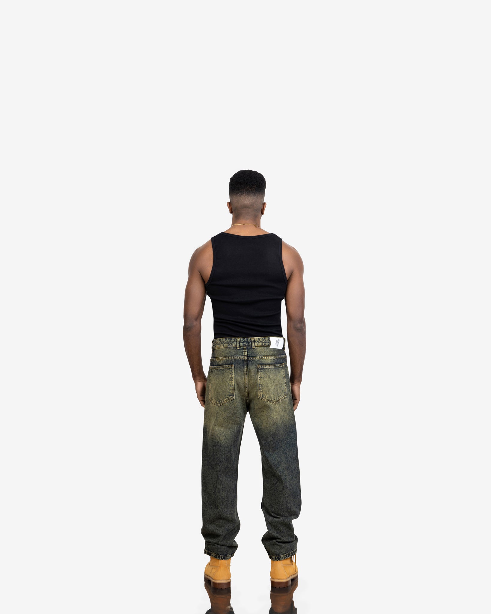 Streetwear Baggy Fit Jeans In Olive