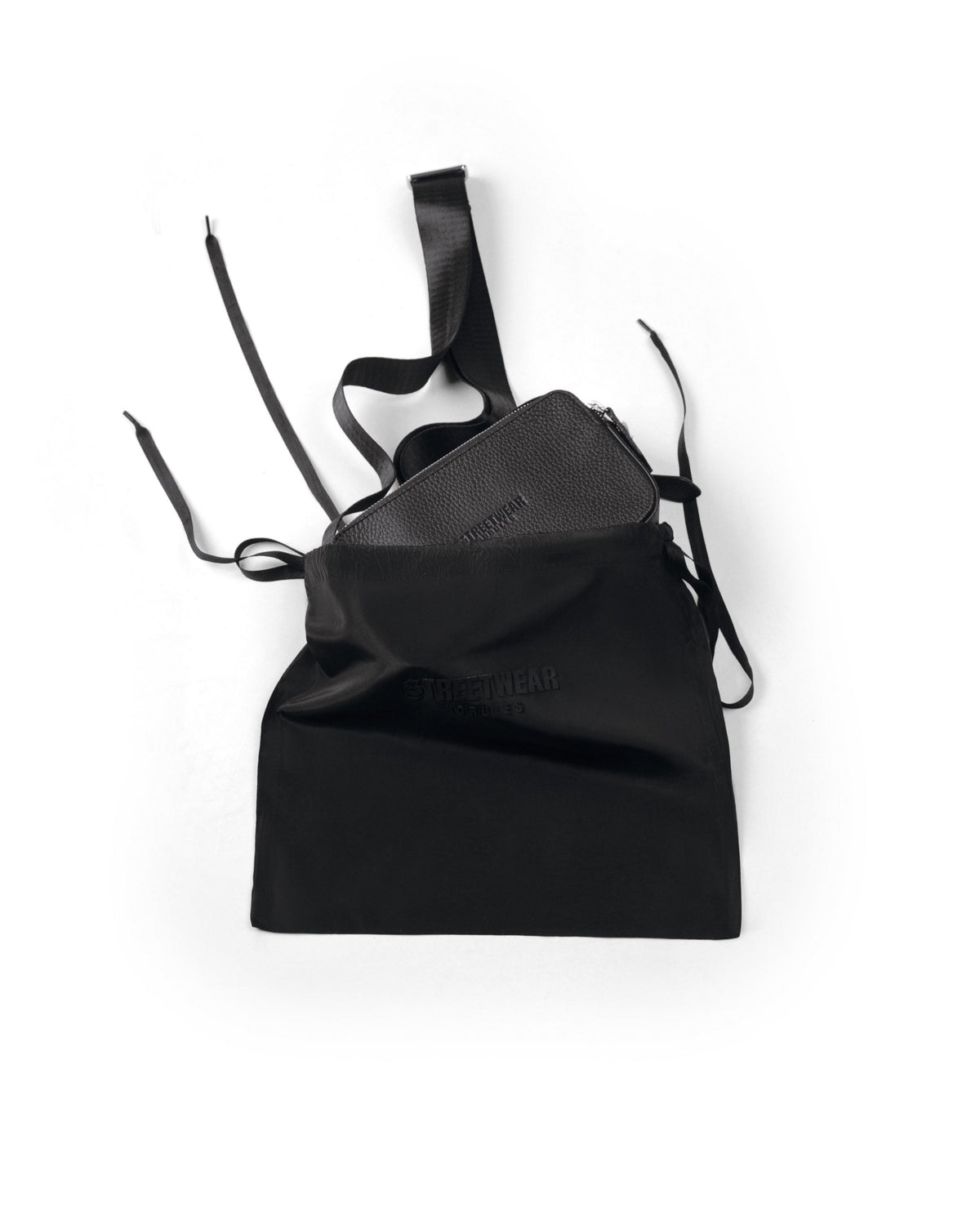 No Rules Leather Pull-Up Bag