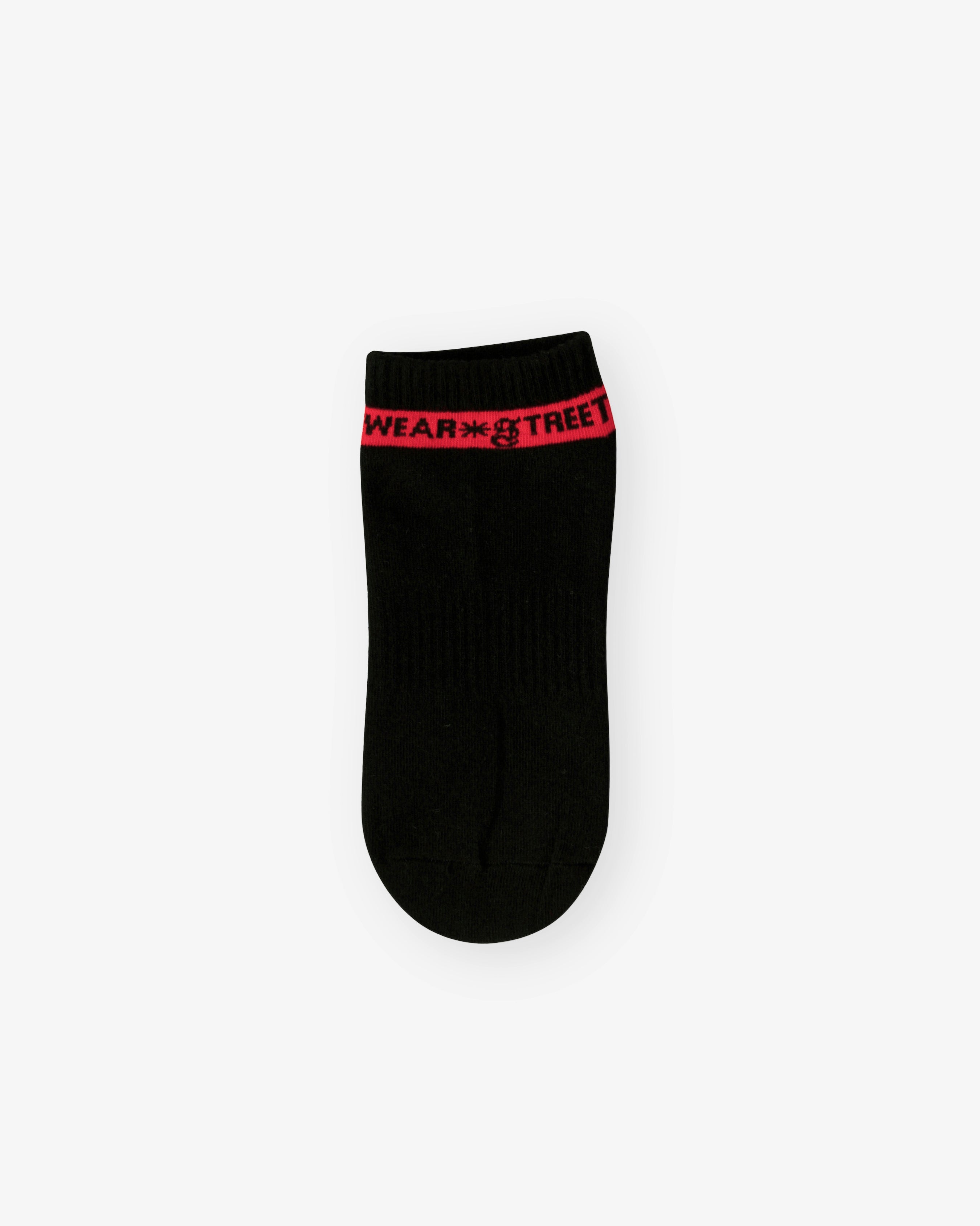 Street Red Stripe Low Socks