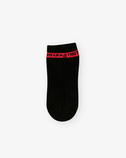Street Red Stripe Low Socks