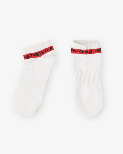Street Red Stripe Low Socks