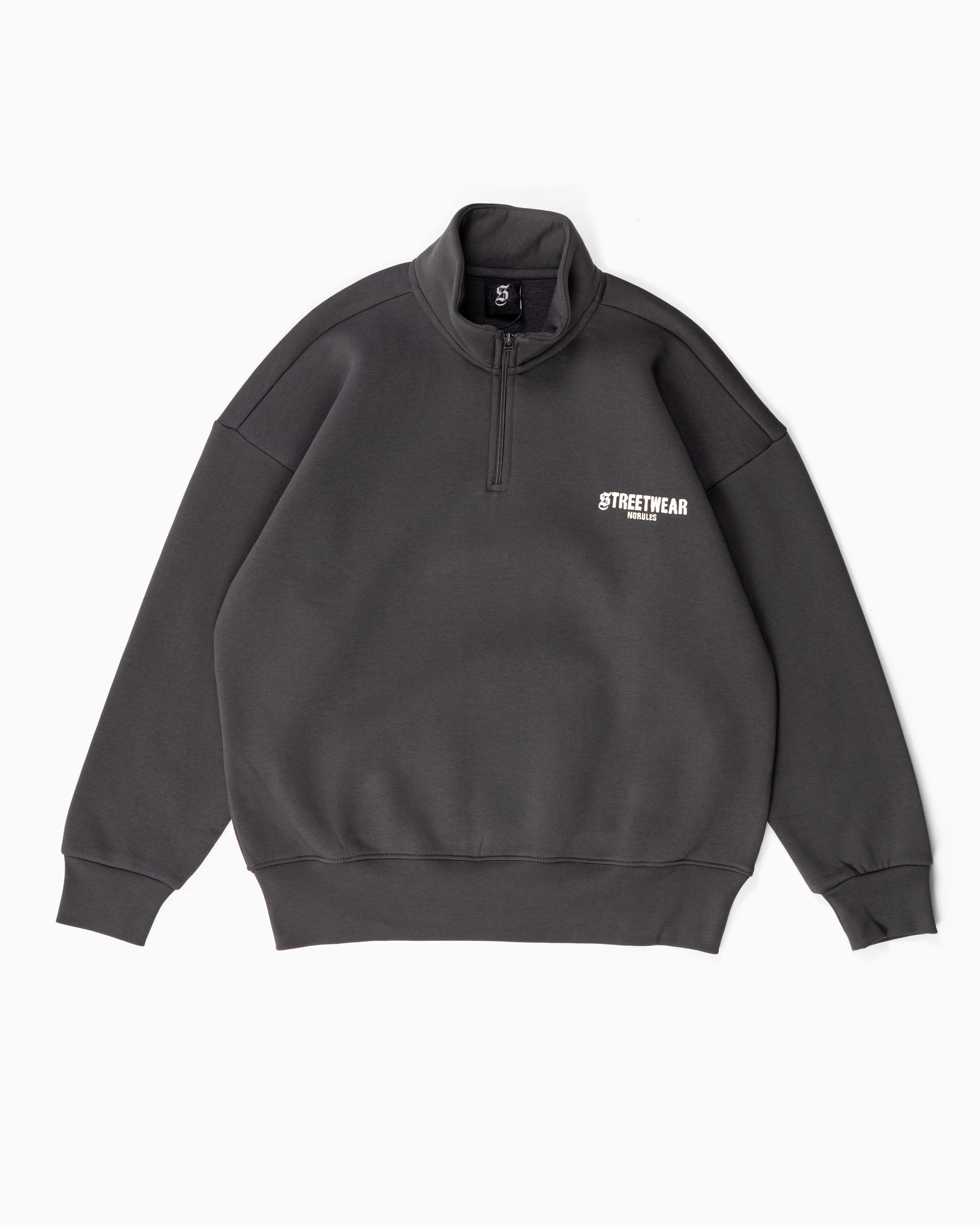 Streetwear Essential Oversized Quarter-Zip