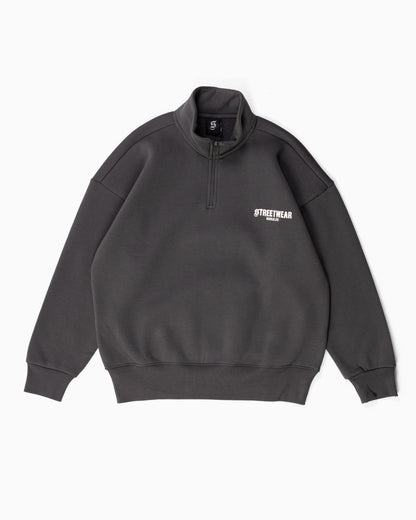 Streetwear Essential Oversized Quarter-Zip