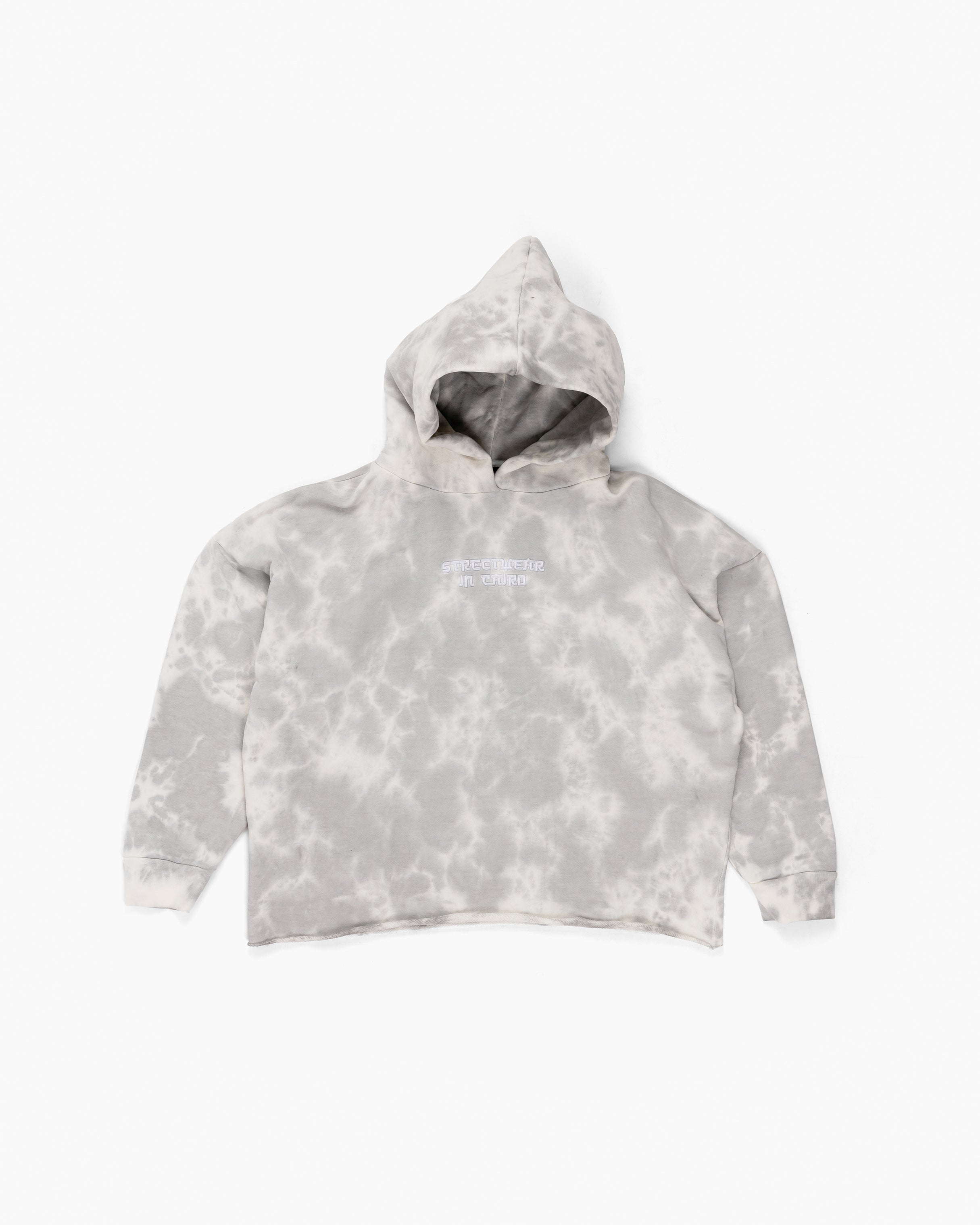 Scripted Shadows Cropped Hoodie