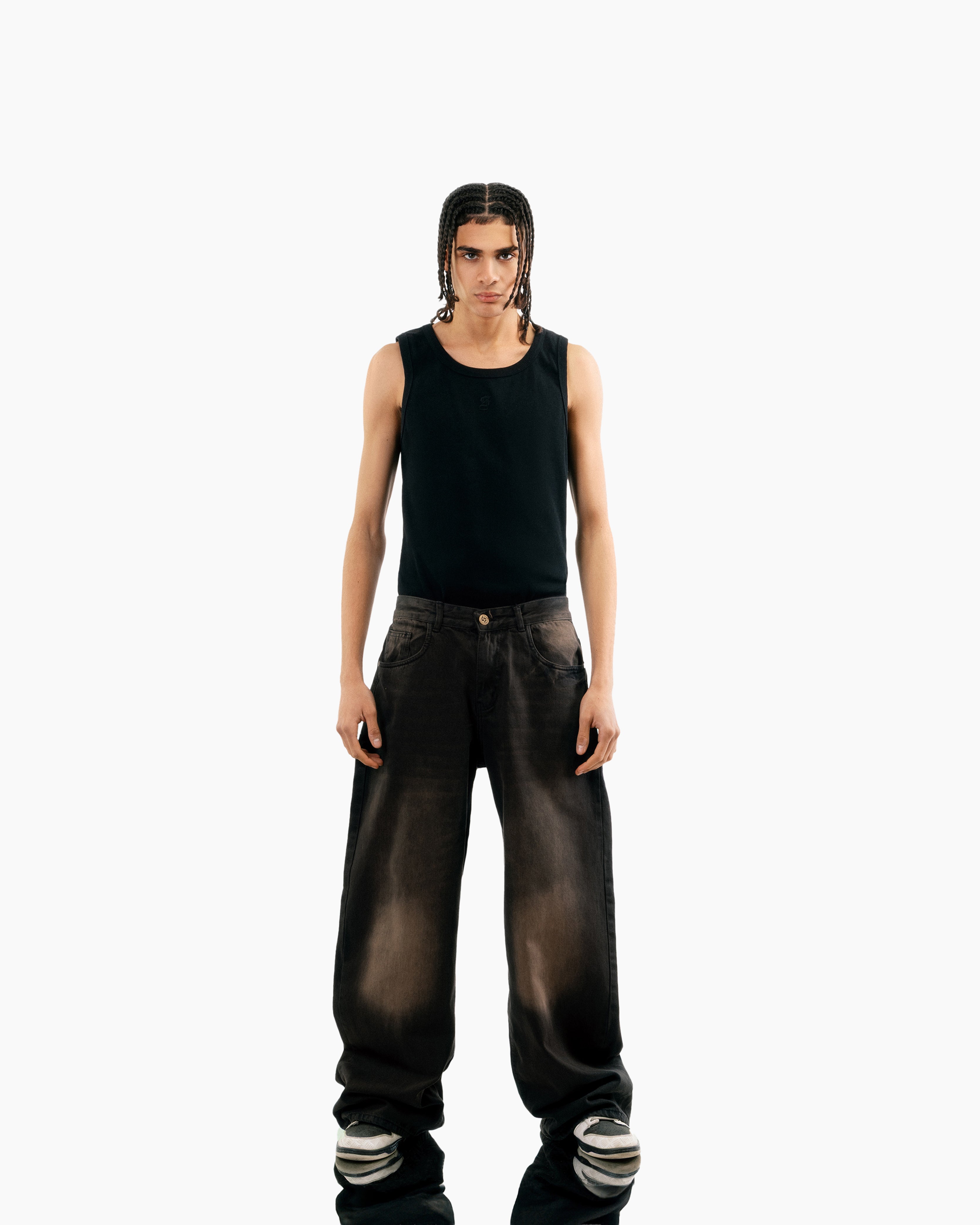 Extreme Super Baggy Jeans - Vintage Brown