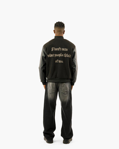 I Don’t Care Bomber Jacket