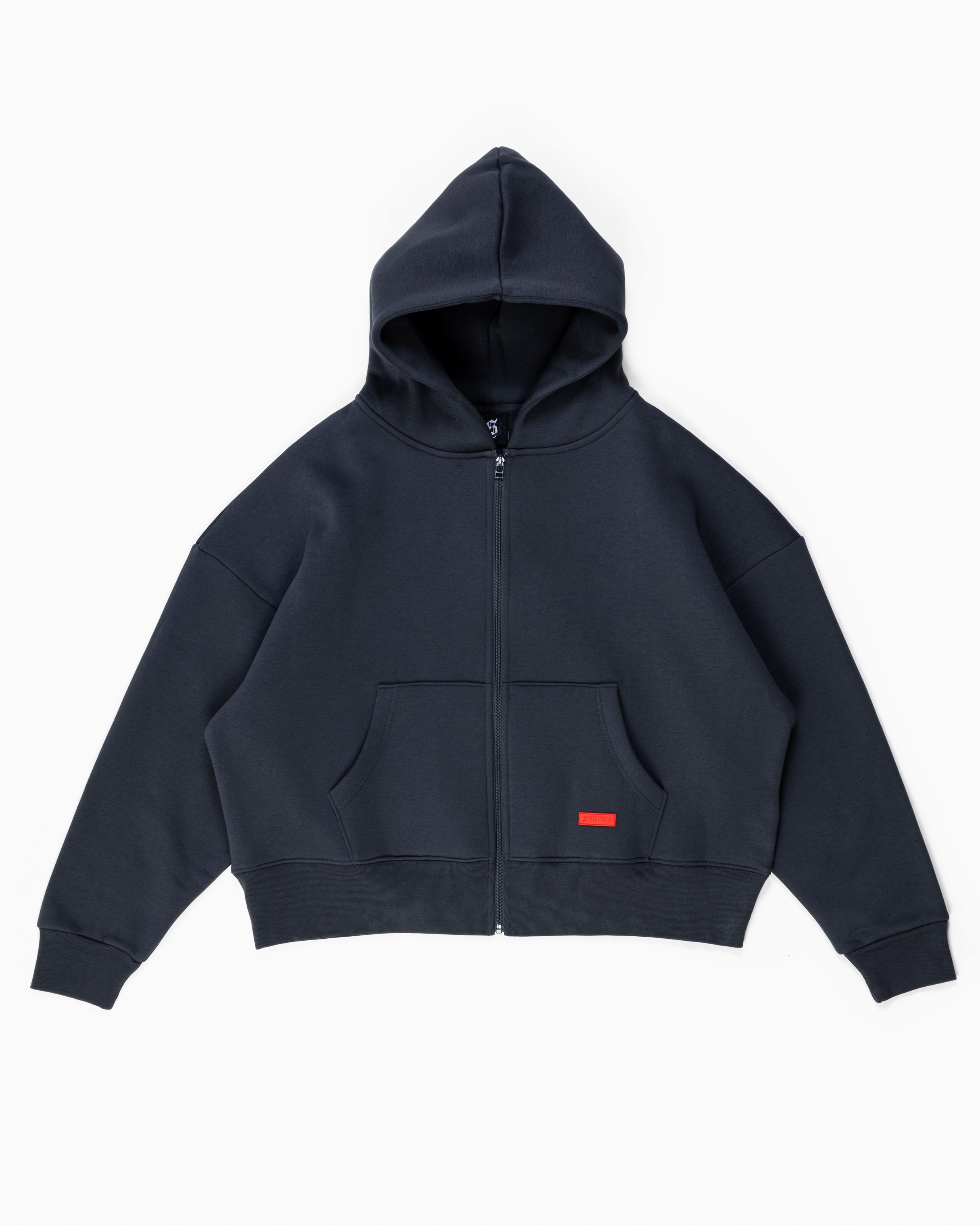 Streetwear Essential Boxy Zip Hoodie
