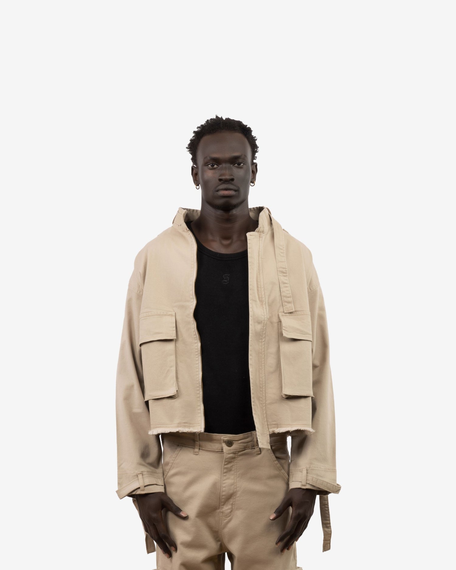 Box Fit Cargo Jacket with Large Pockets