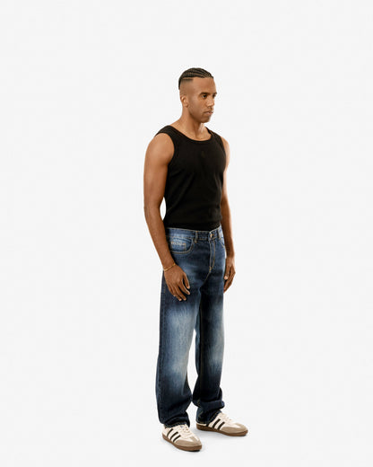 Electric Blue Baggy Jeans