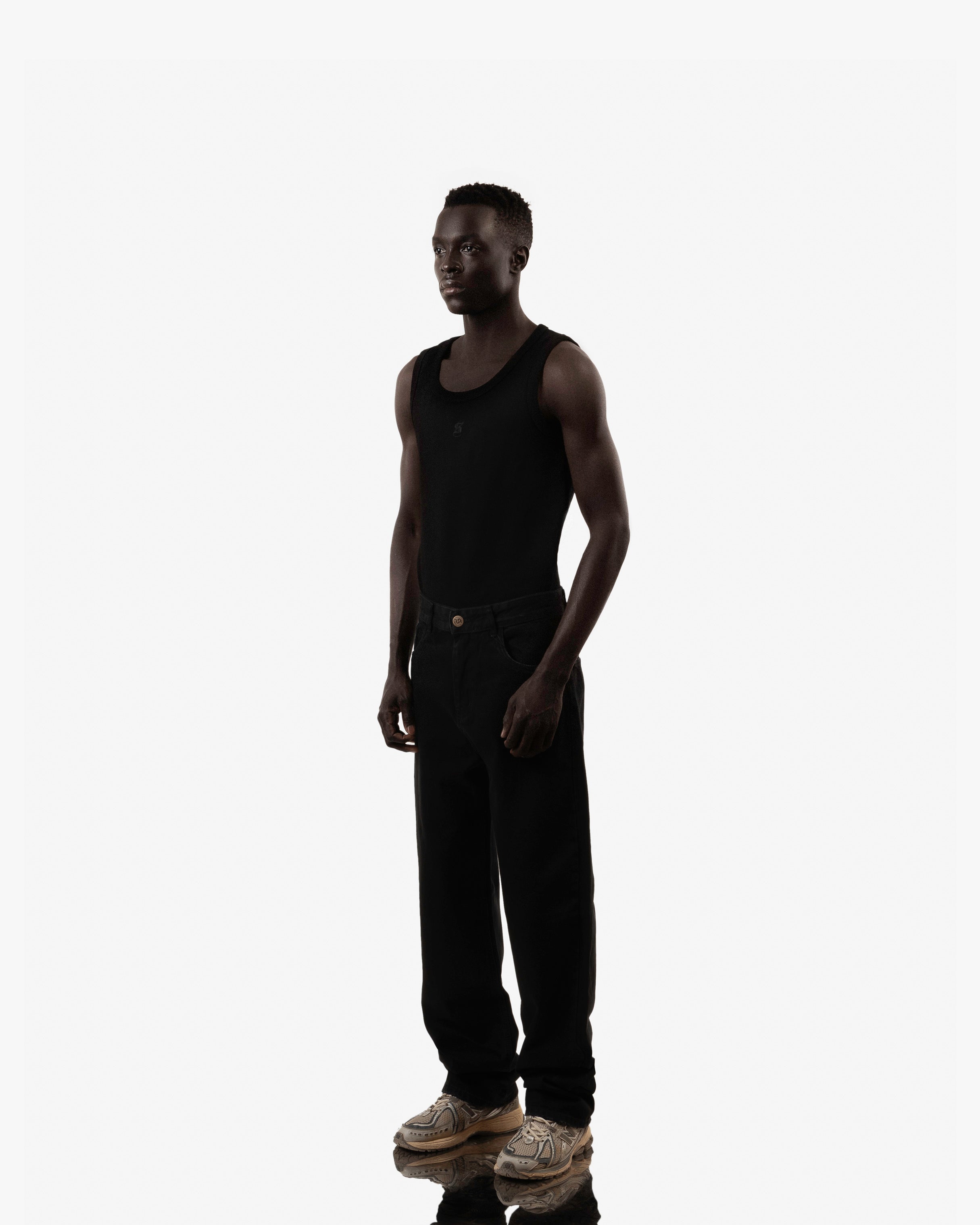 Midnight Black Baggy Jeans