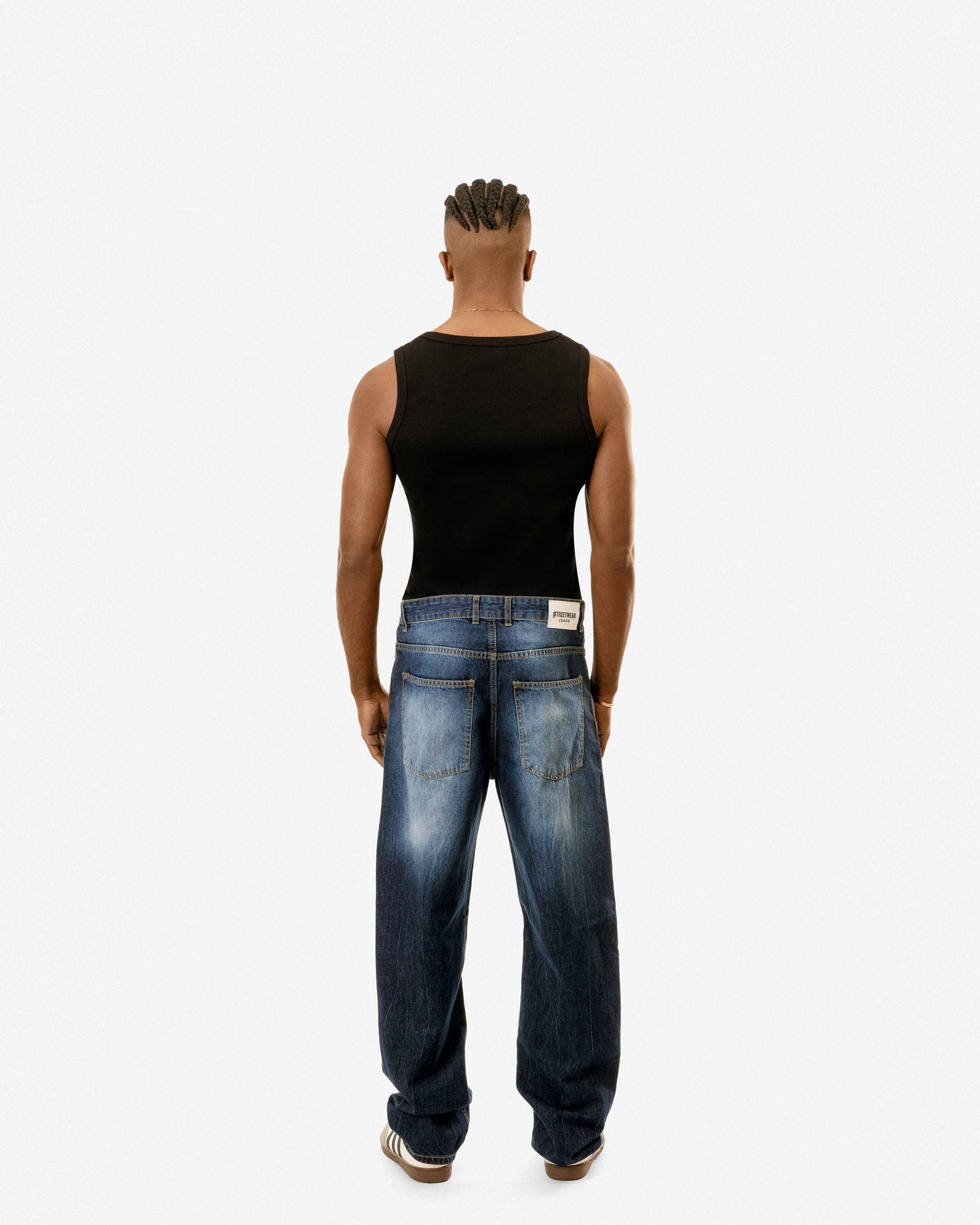 Electric Blue Baggy Jeans