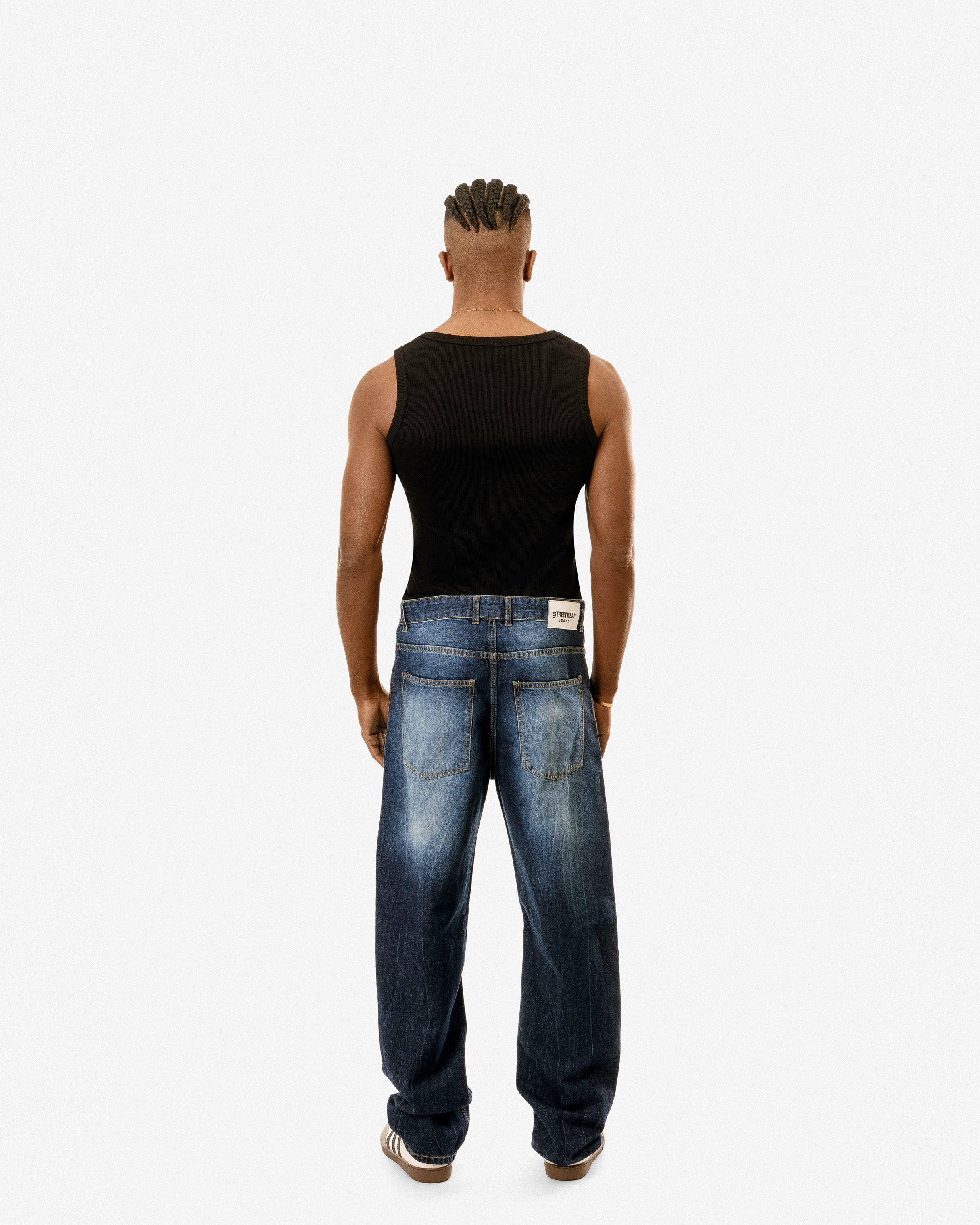 Electric Blue Baggy Jeans