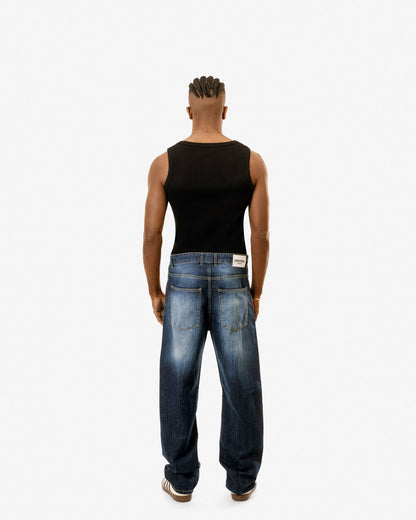 Electric Blue Baggy Jeans