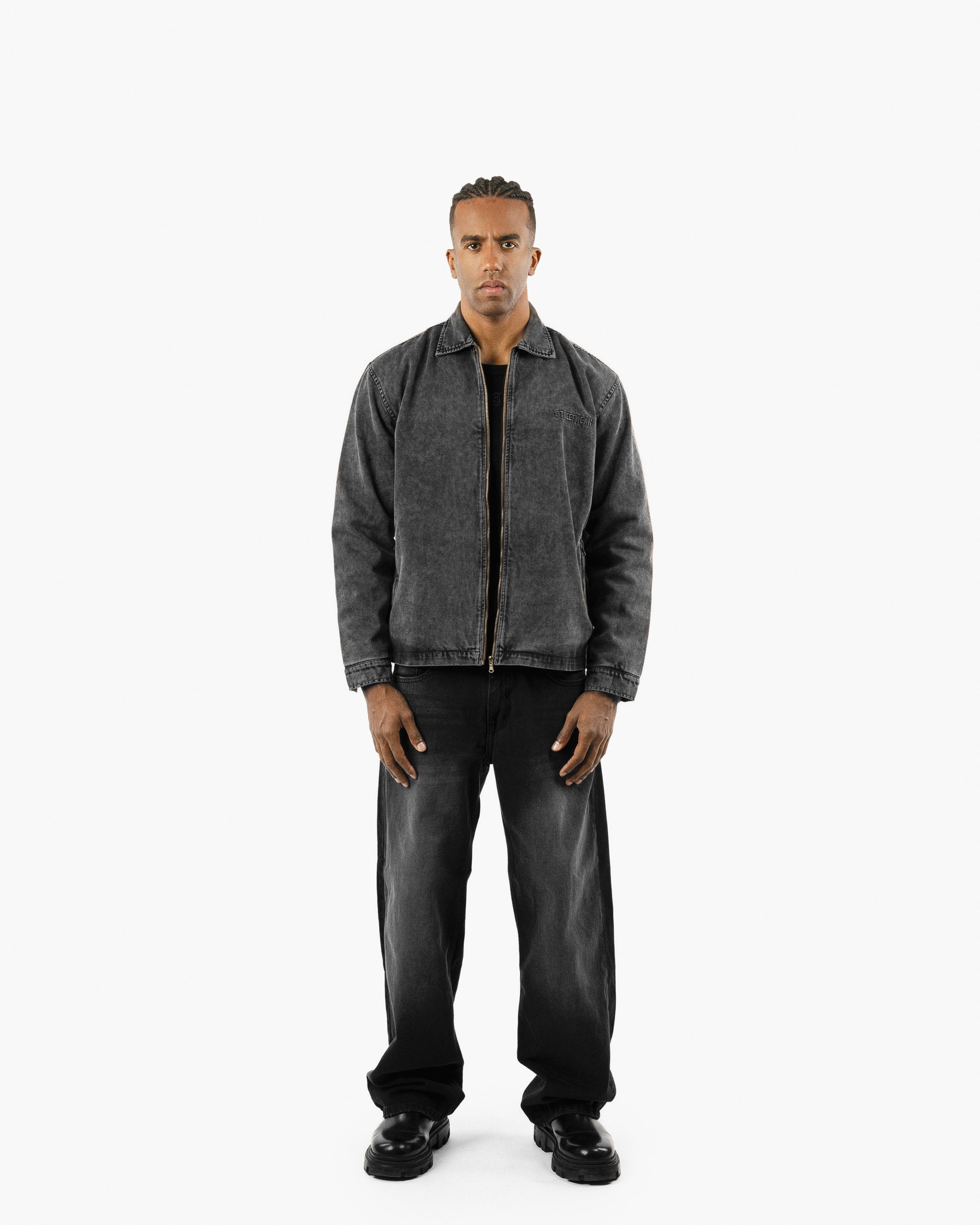 Streetwear Essential Boxy Gabardine Jacket