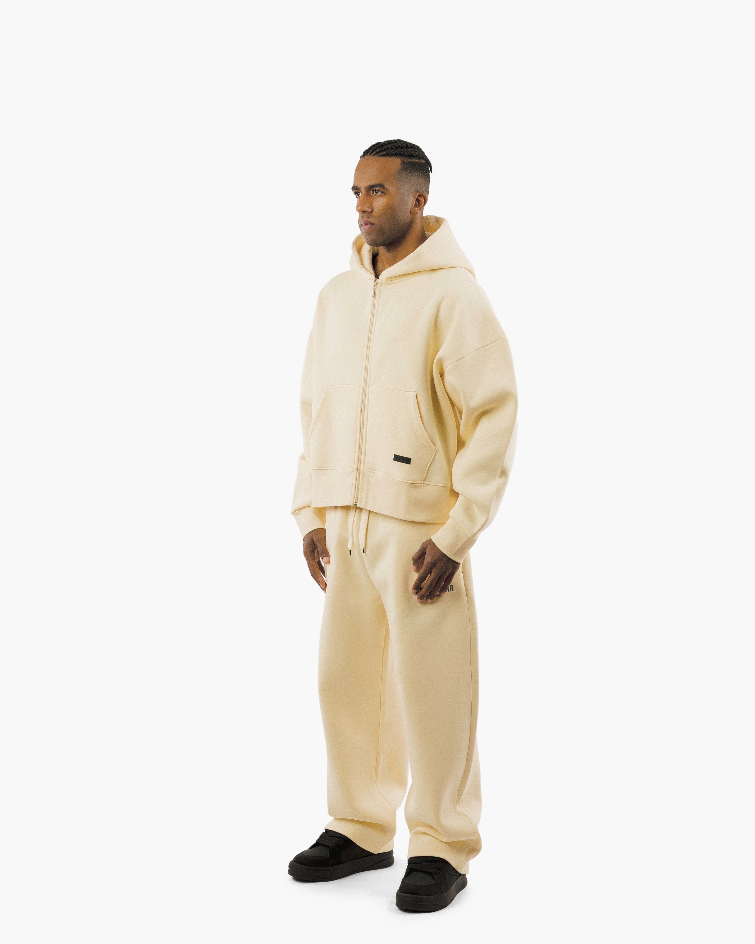 Streetwear Essential Boxy Zip Hoodie