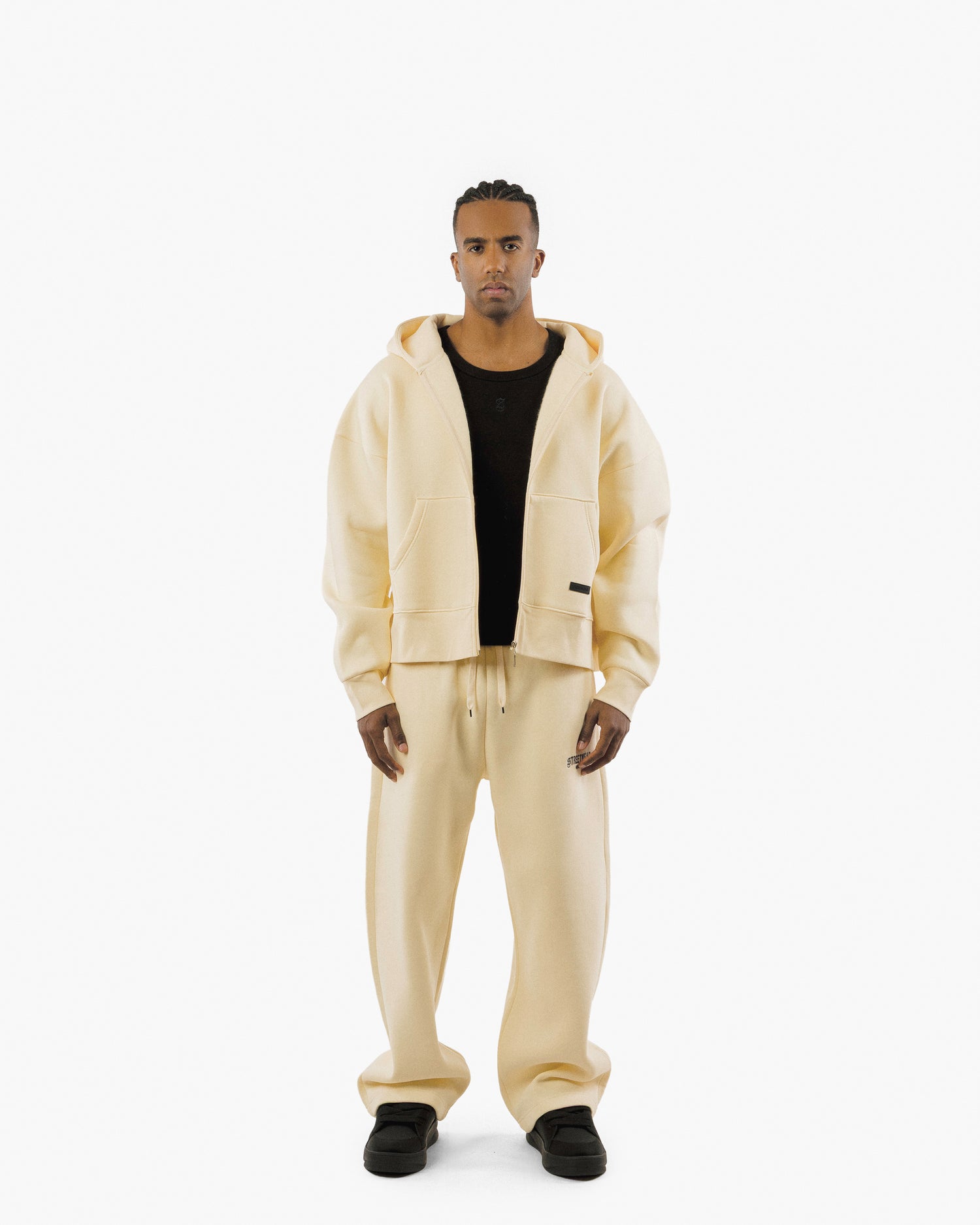 Streetwear Essential Boxy Zip Hoodie