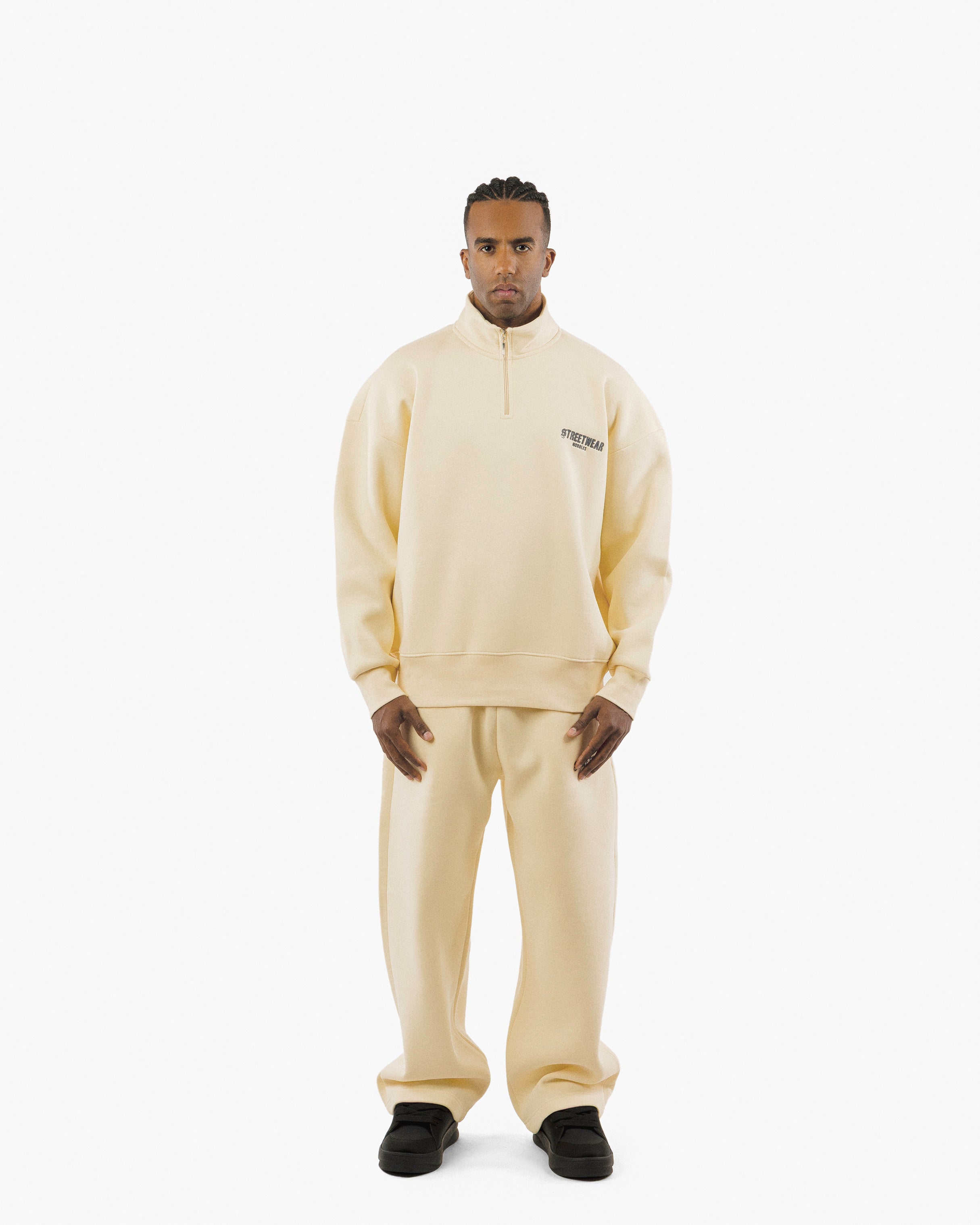 Streetwear Essential Oversized Quarter-Zip