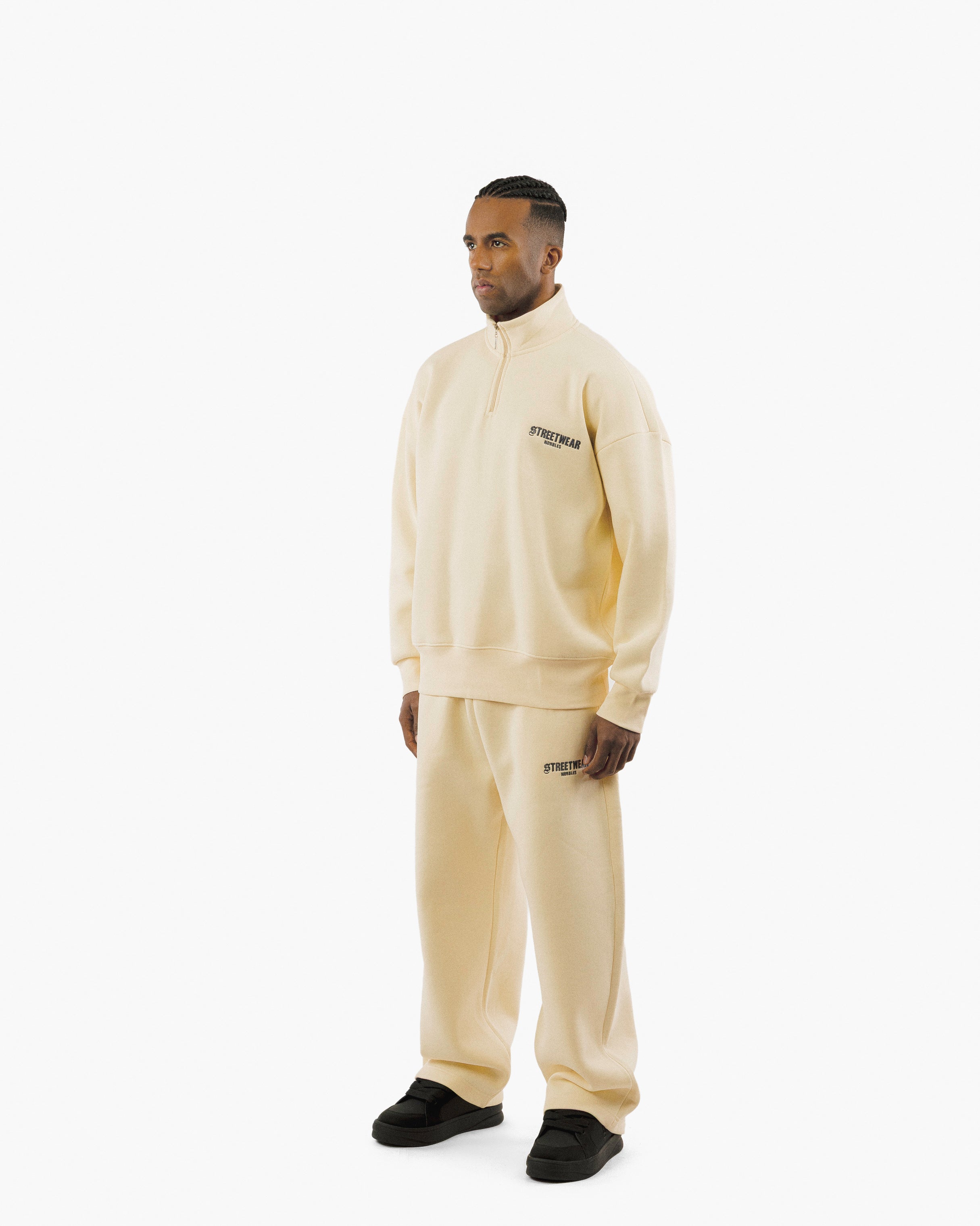 Streetwear Essential Oversized Quarter-Zip