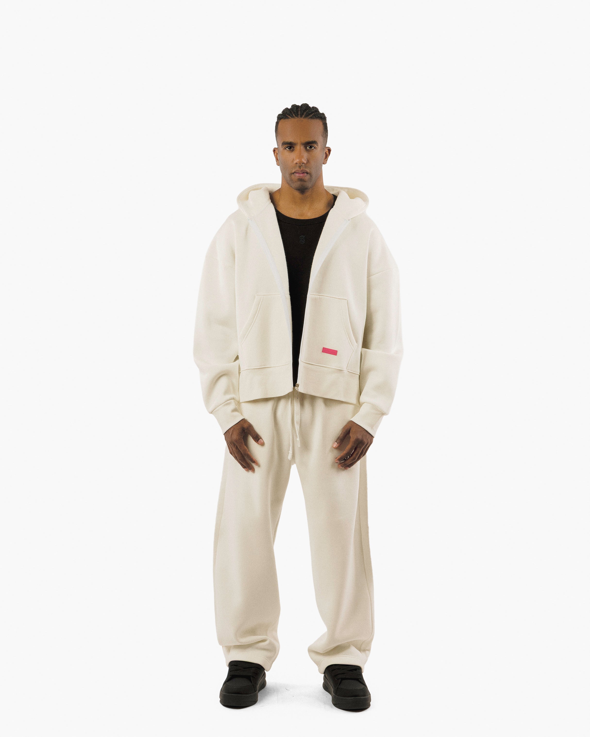 Streetwear Essential Boxy Zip Hoodie