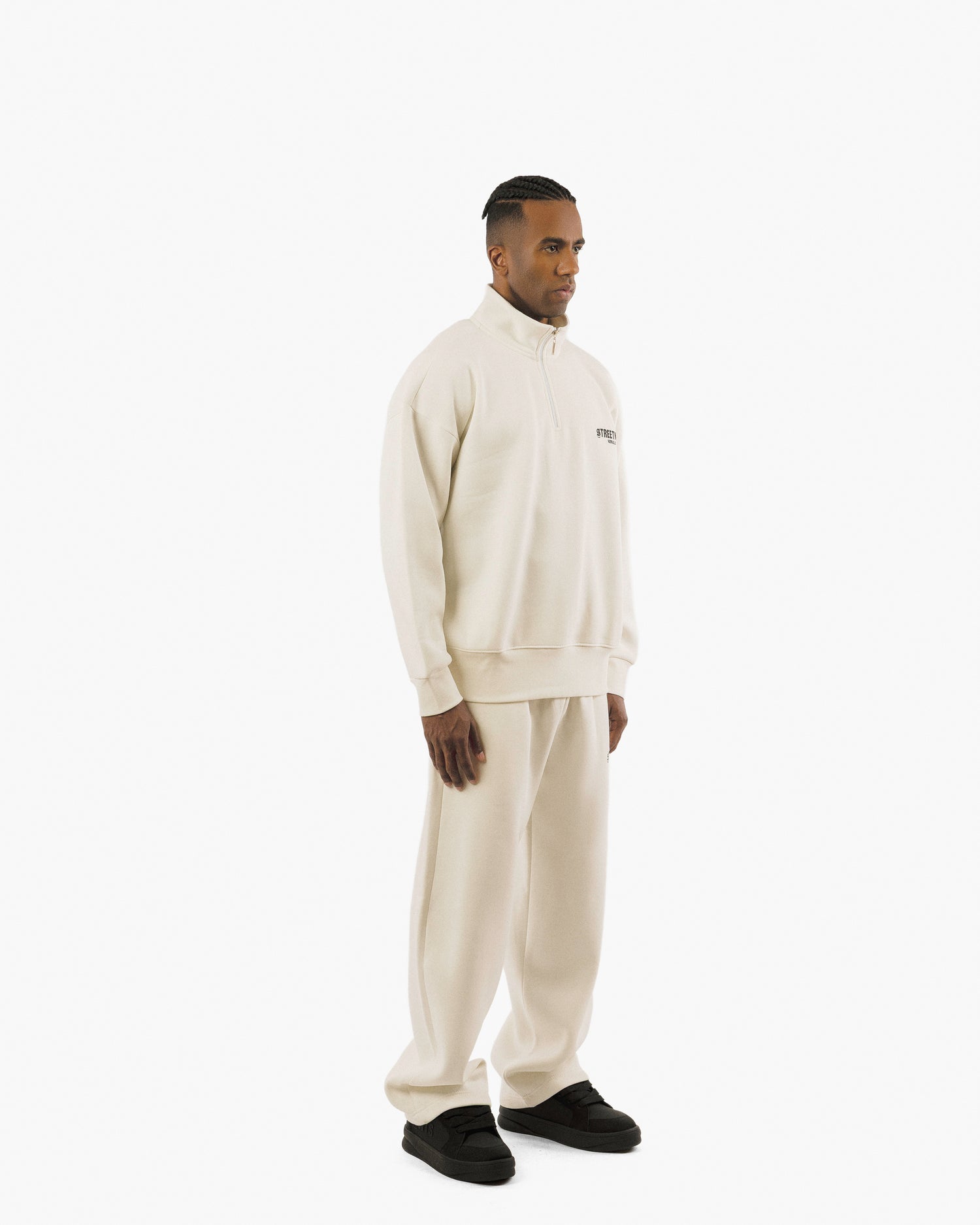 Streetwear Essential Oversized Quarter-Zip