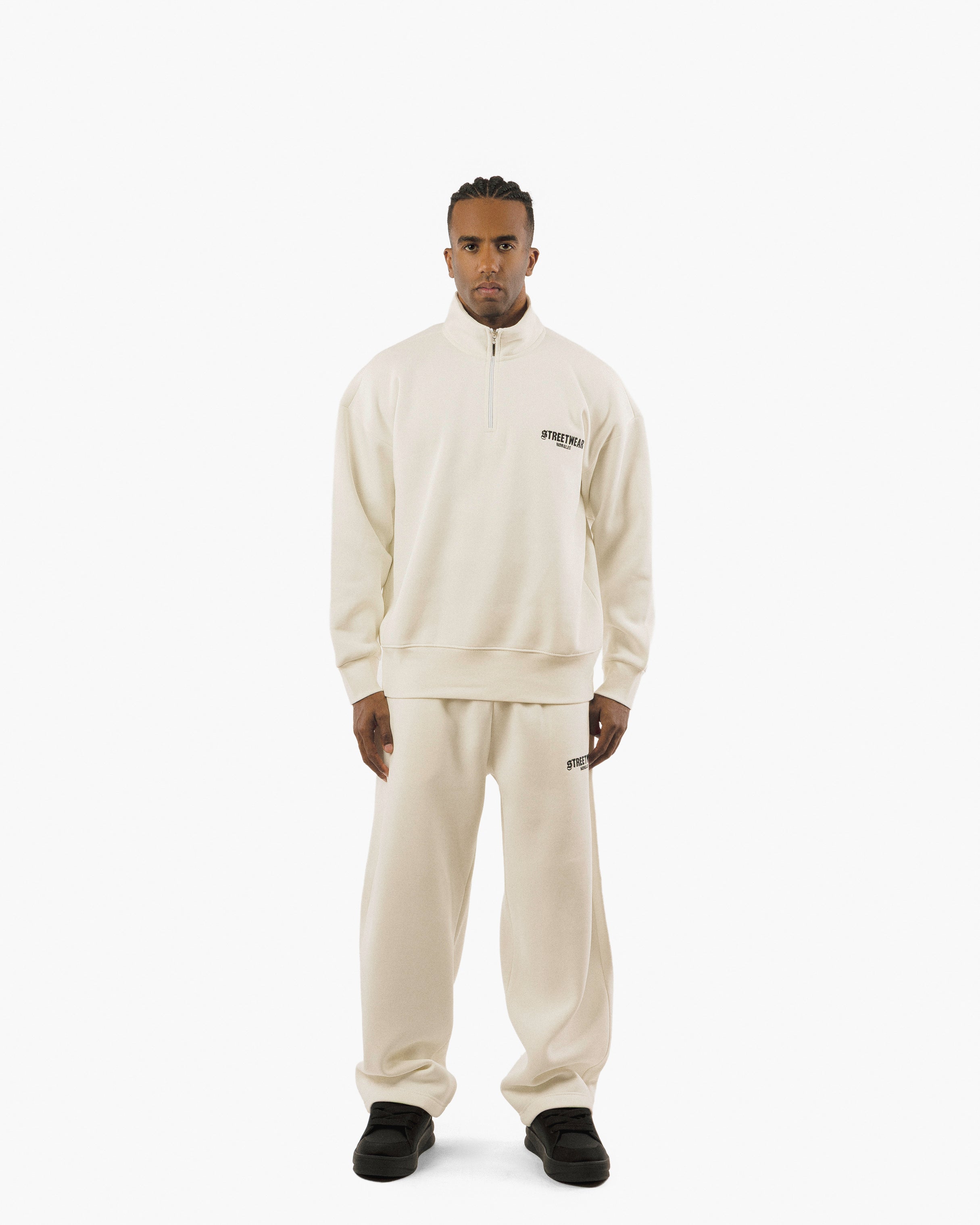 Streetwear Essential Oversized Quarter-Zip