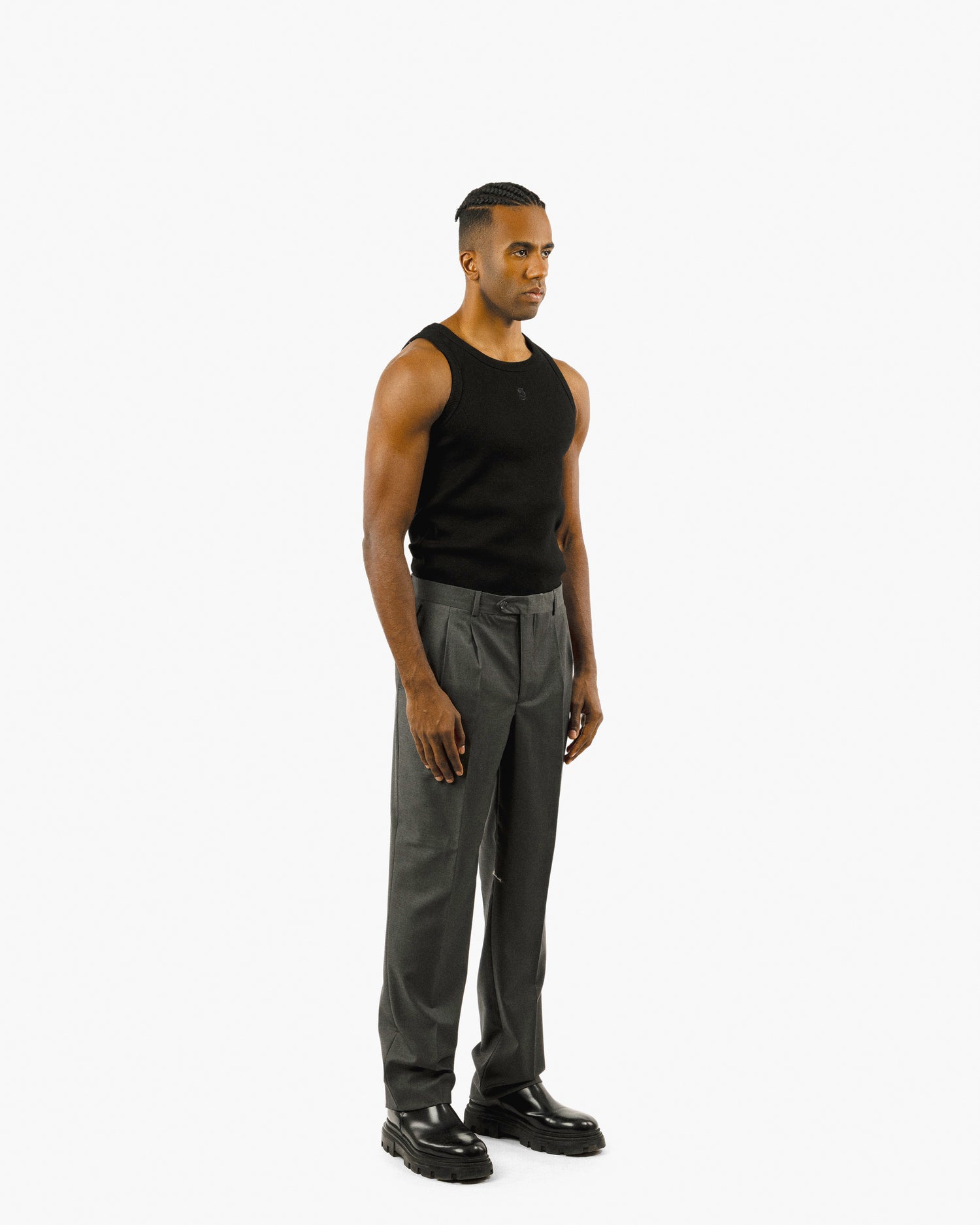 Streetwear Essential Pleated Wide Pants