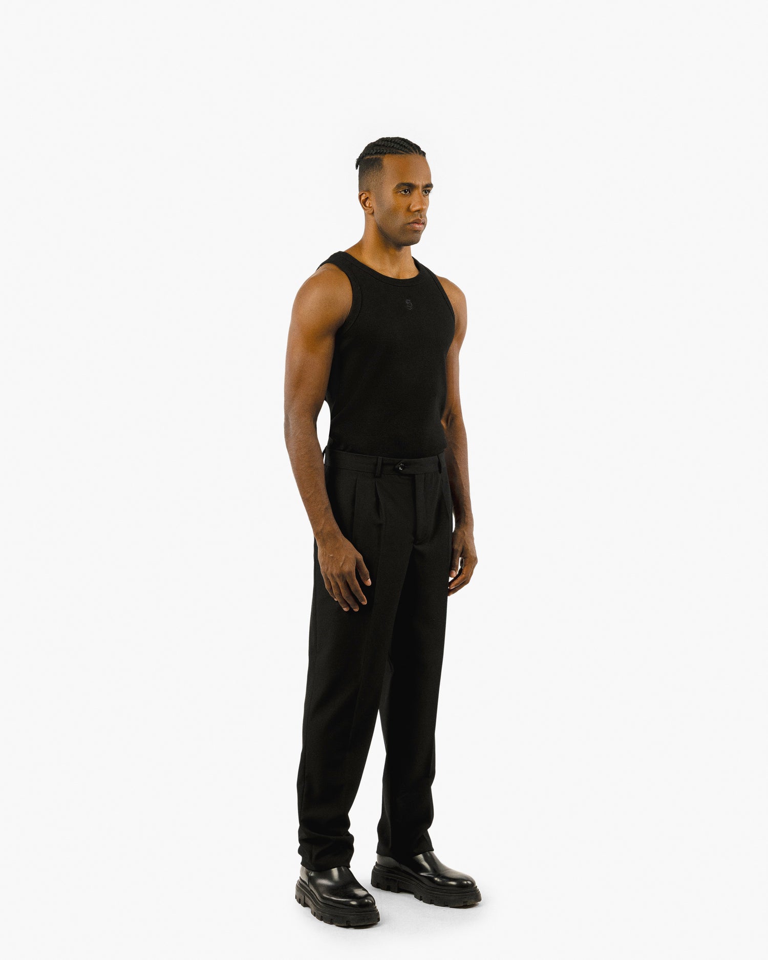Streetwear Essential Pleated Wide Pants
