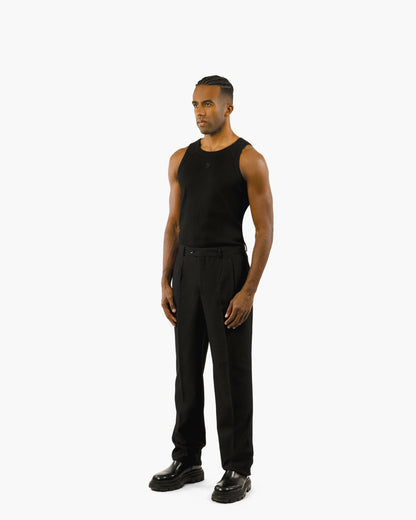 Streetwear Essential Pleated Wide Pants