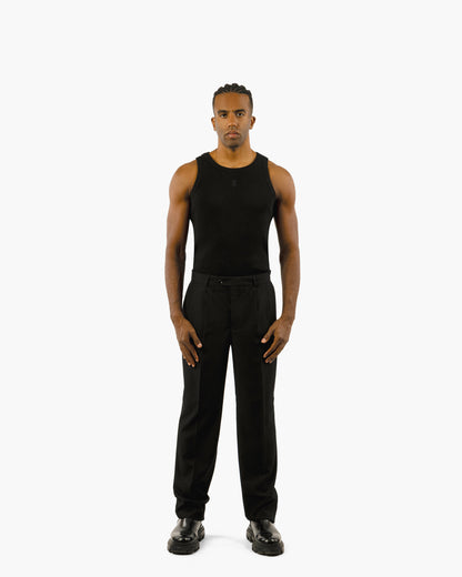 Streetwear Essential Pleated Wide Pants