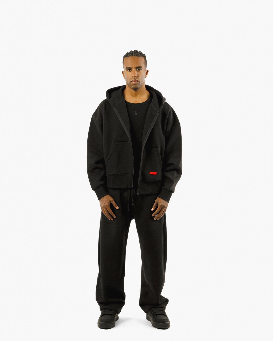 Streetwear Essential Boxy Zip Hoodie
