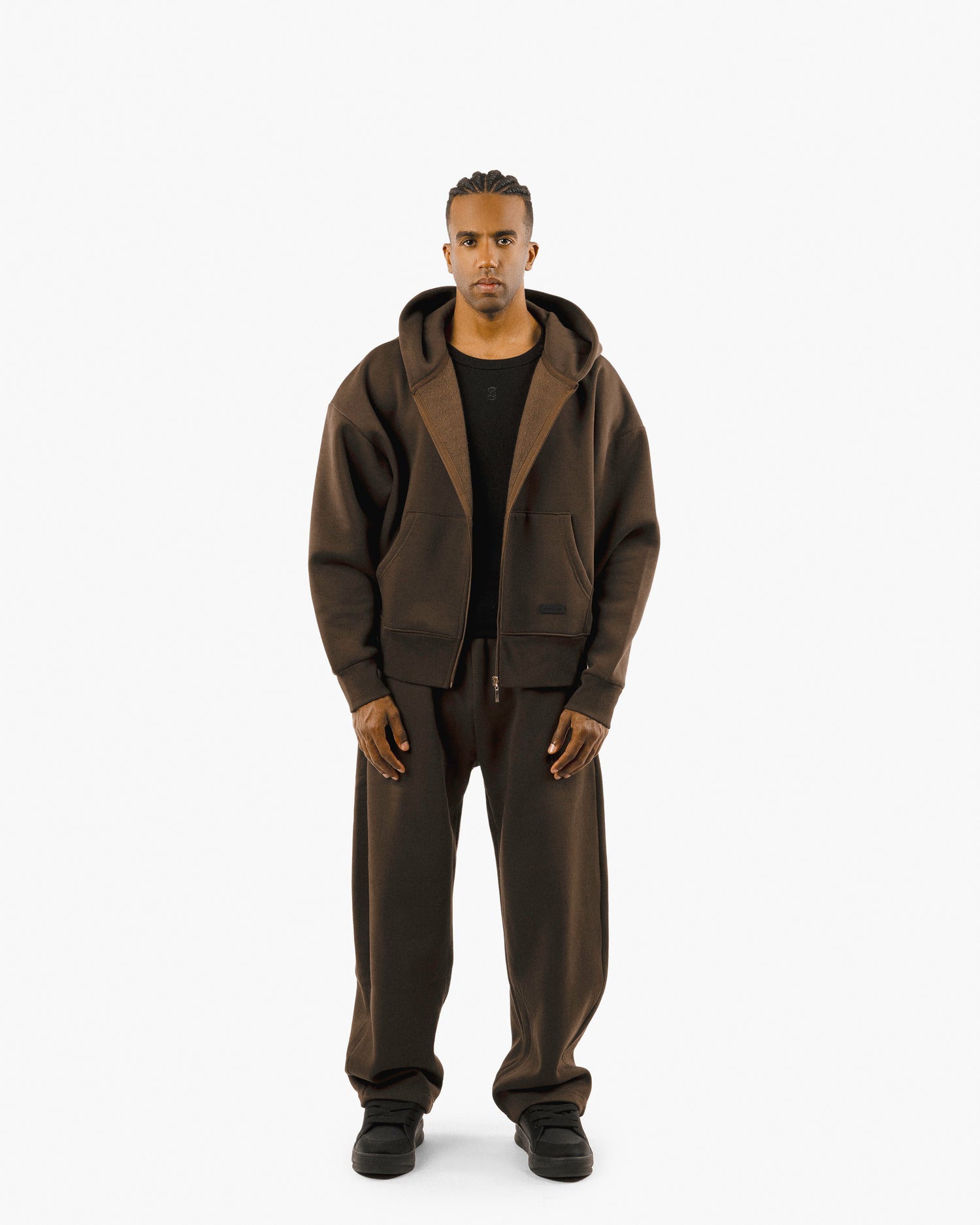 Streetwear Essential Boxy Zip Hoodie