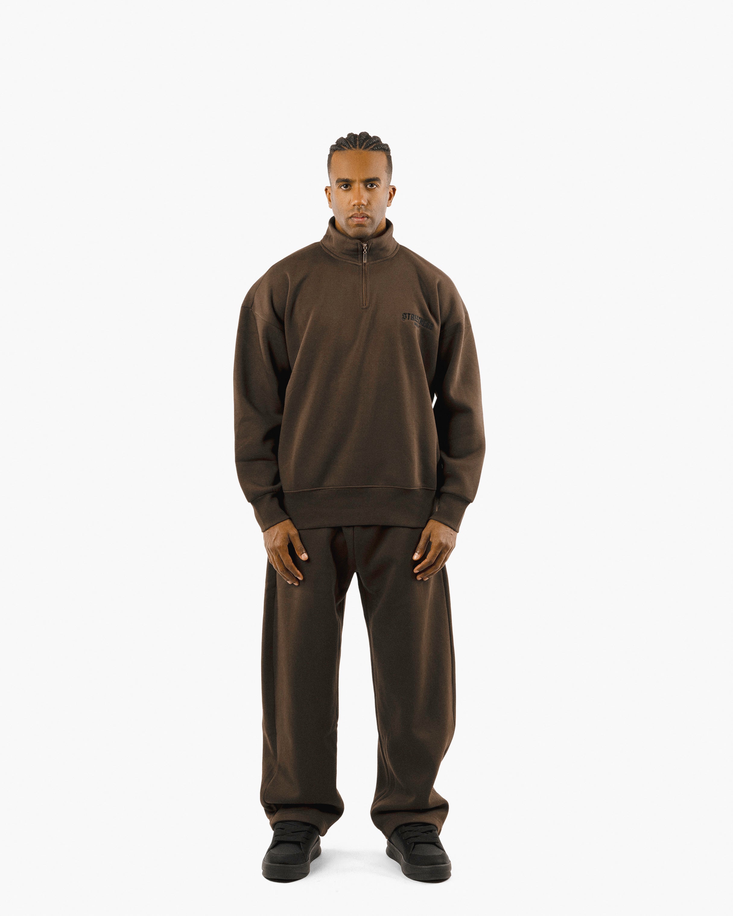 Streetwear Essential Oversized Quarter-Zip