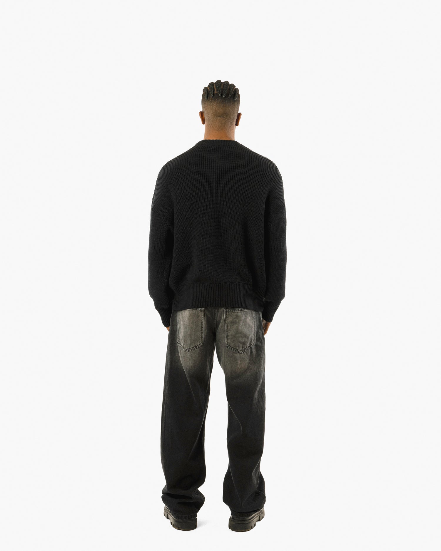 Streetwear Essential Boxy Knit Sweater