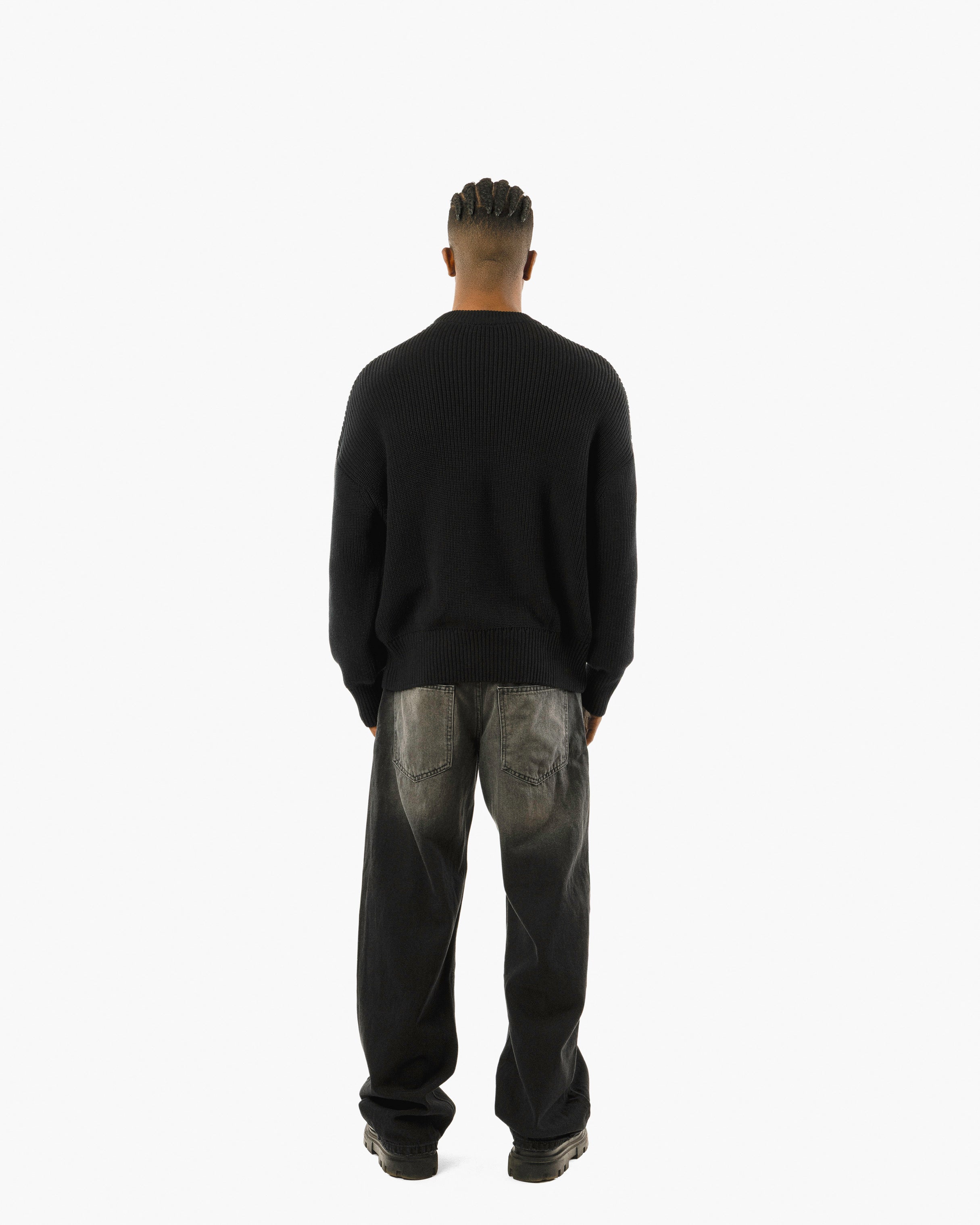 Streetwear Essential Boxy Knit Sweater