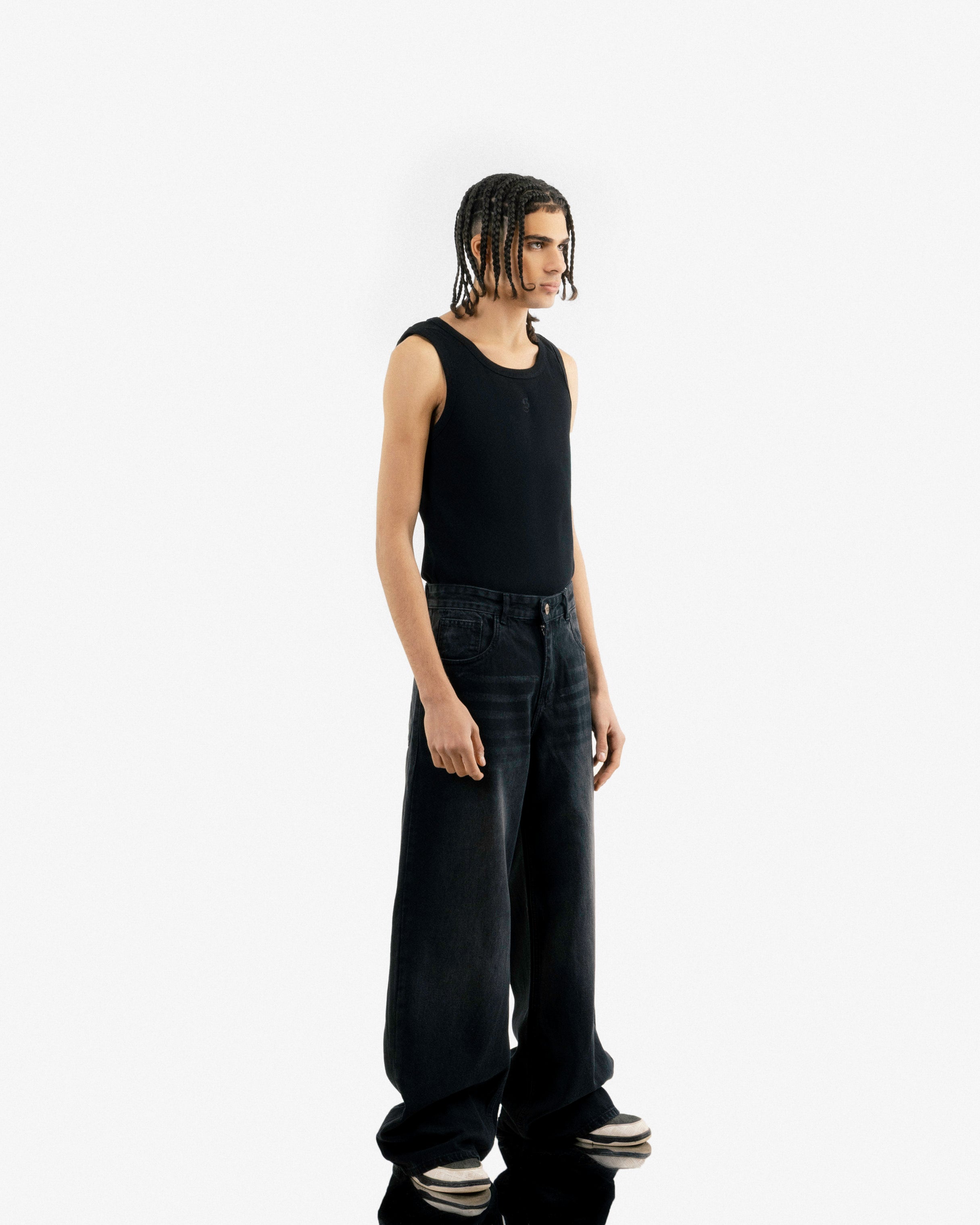 パンツ asapmode Washed Black Super Baggy Jeans Washed Black Super Baggy Jeans – A$APMODE
