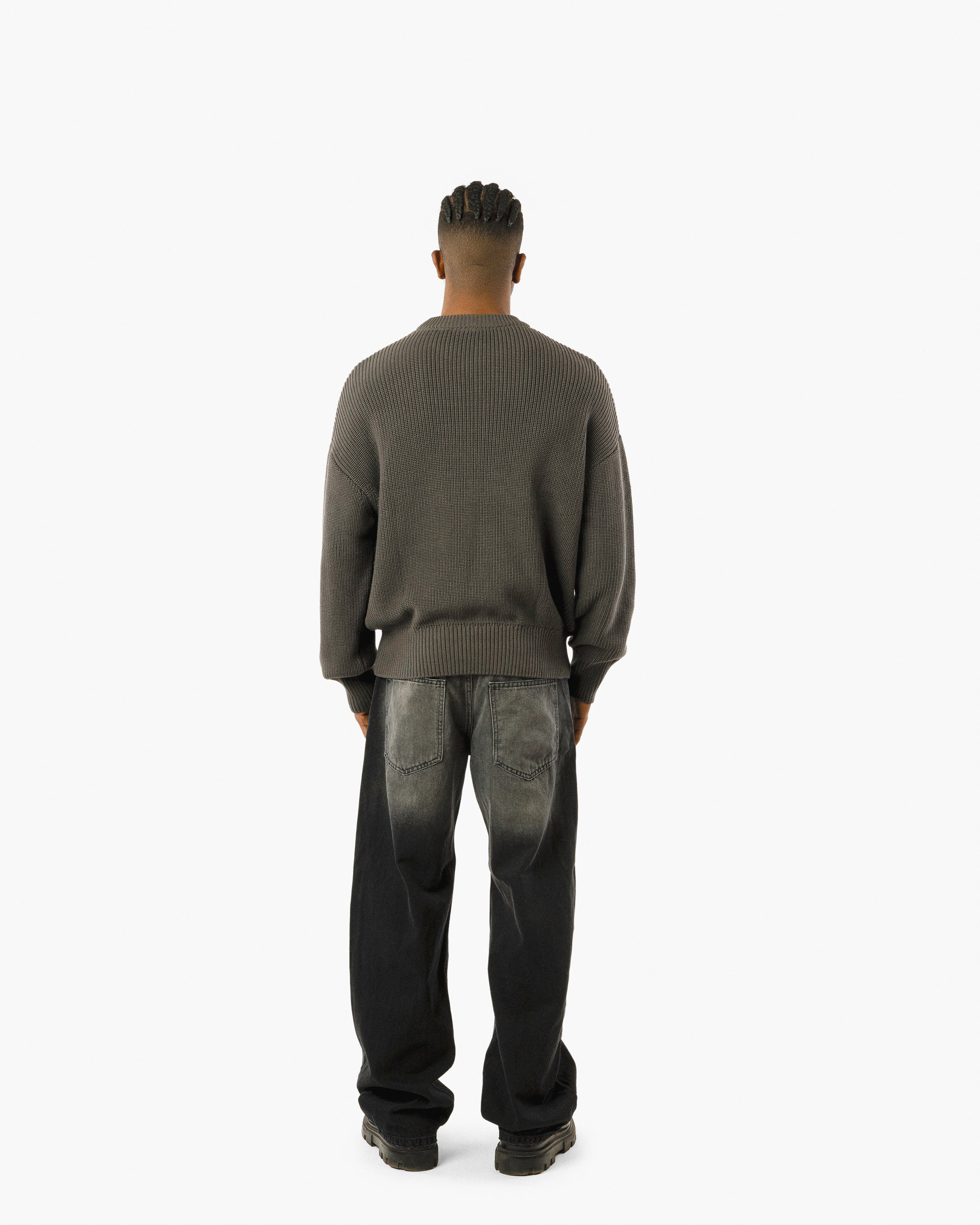 Streetwear Essential Boxy Knit Sweater