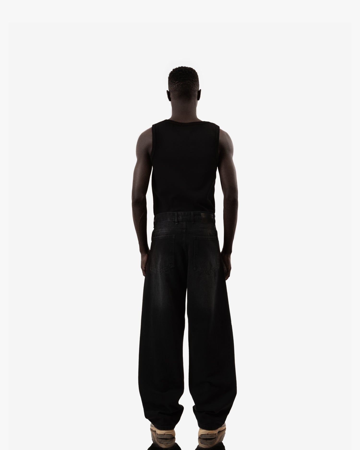 Extreme Fade Black Super Baggy Jeans