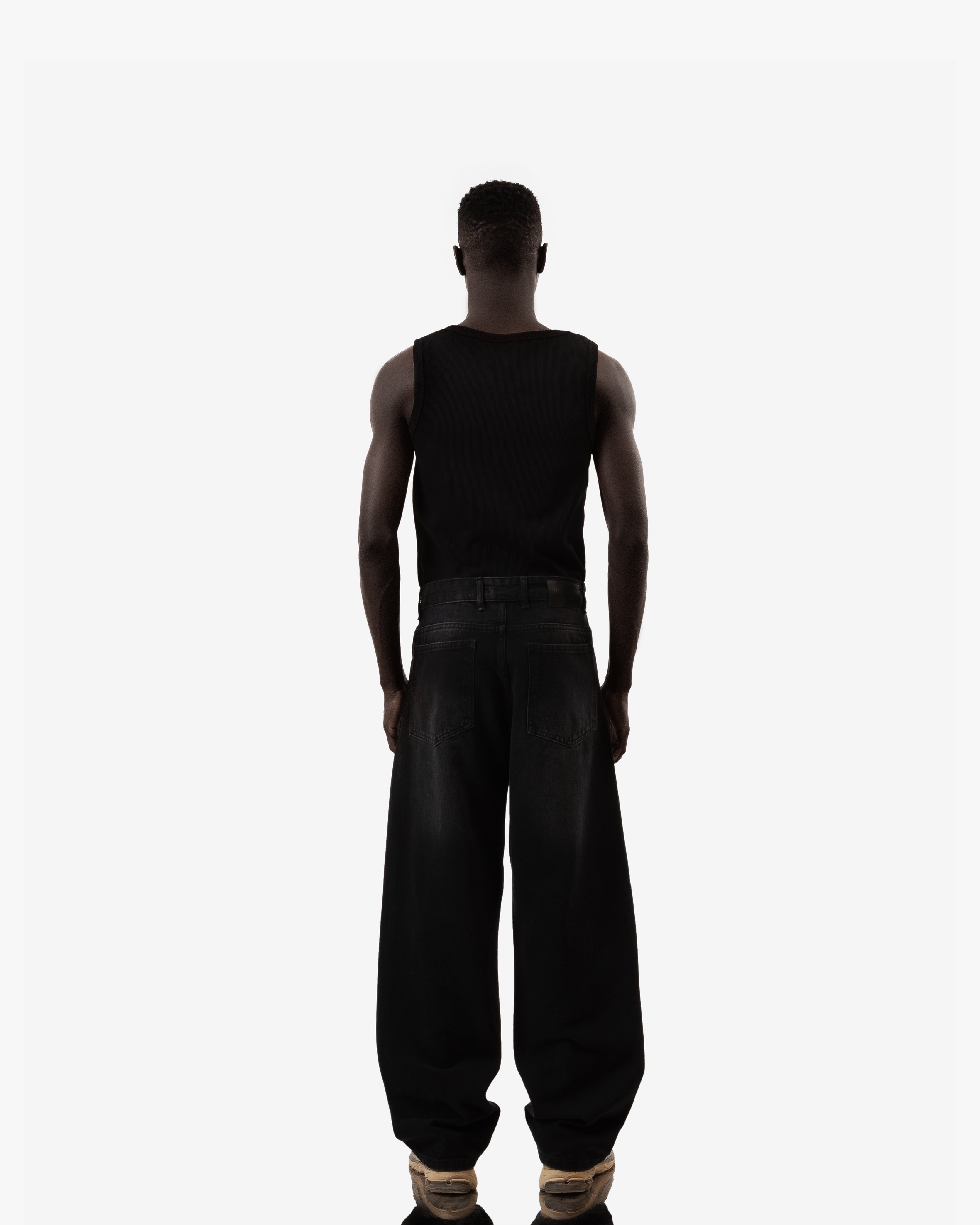 Extreme Fade Black Super Baggy Jeans