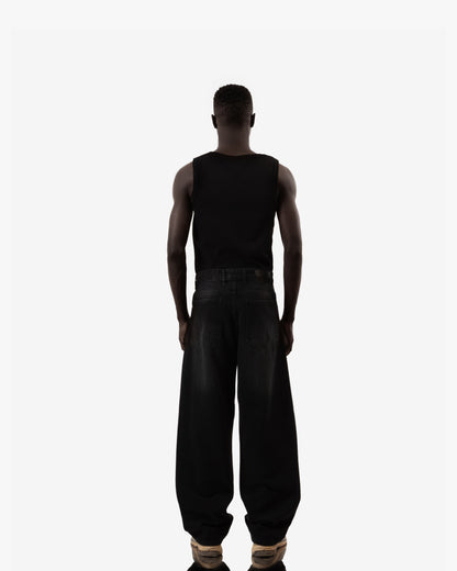 Extreme Fade Black Super Baggy Jeans