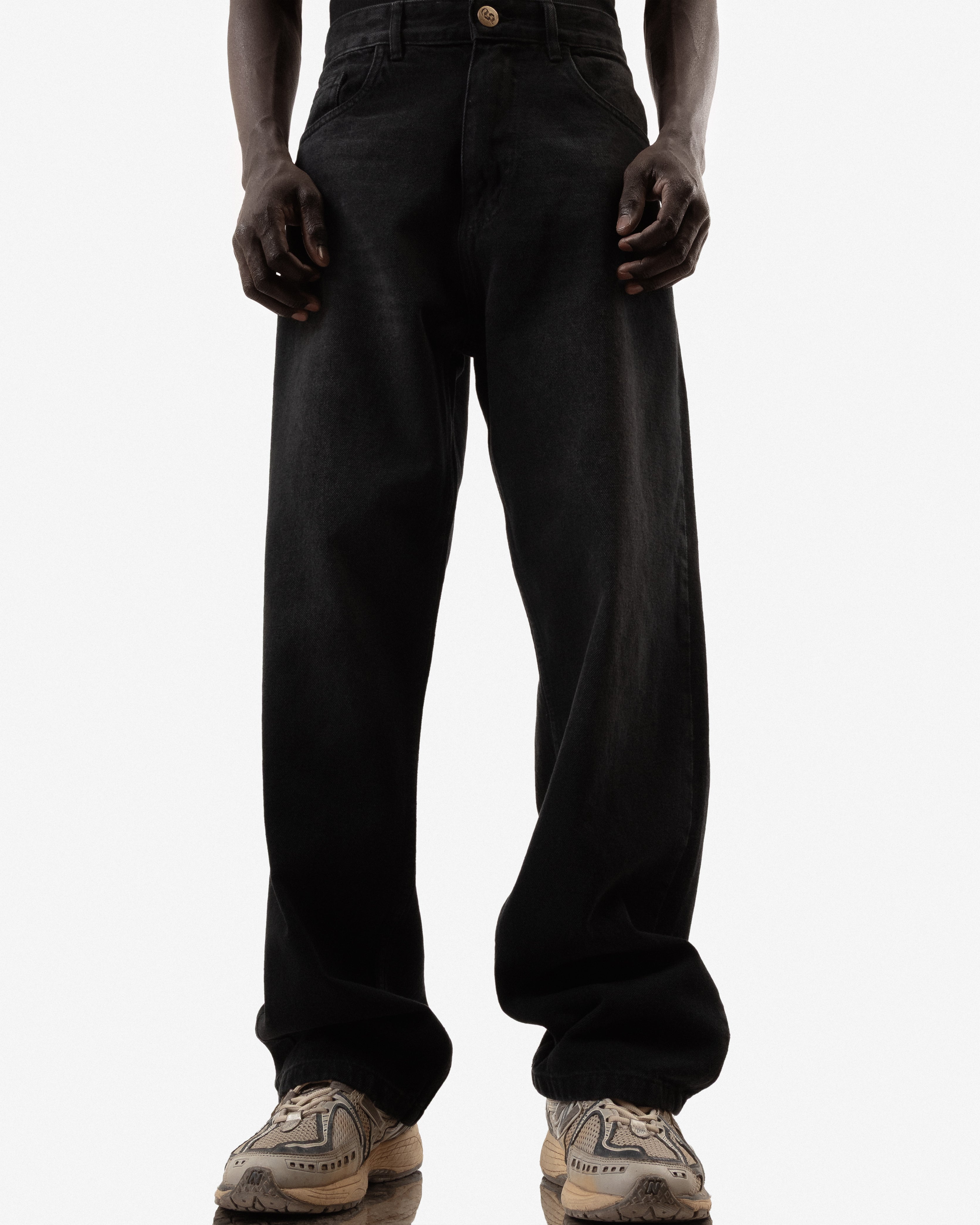 パンツ baggy denim fade black 35 X 29 Extreme Fade Black Super Baggy Jeans – streetwear