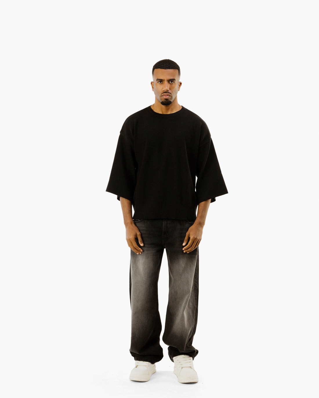 Core Relaxed Sleeve Knit T-Shirt