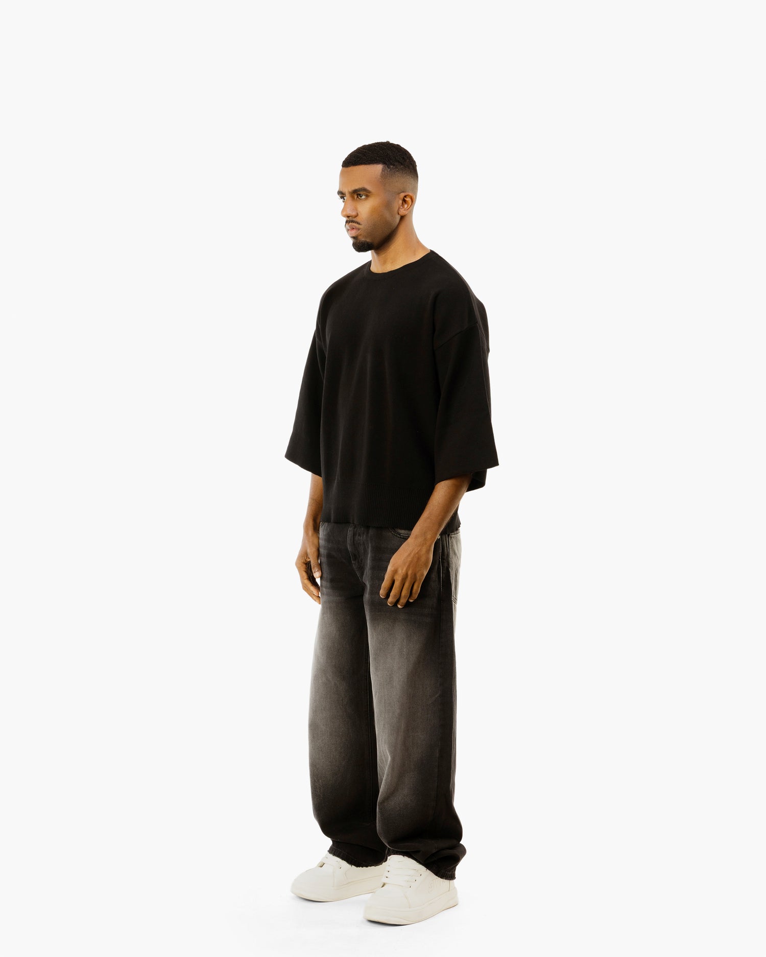 Core Relaxed Sleeve Knit T-Shirt