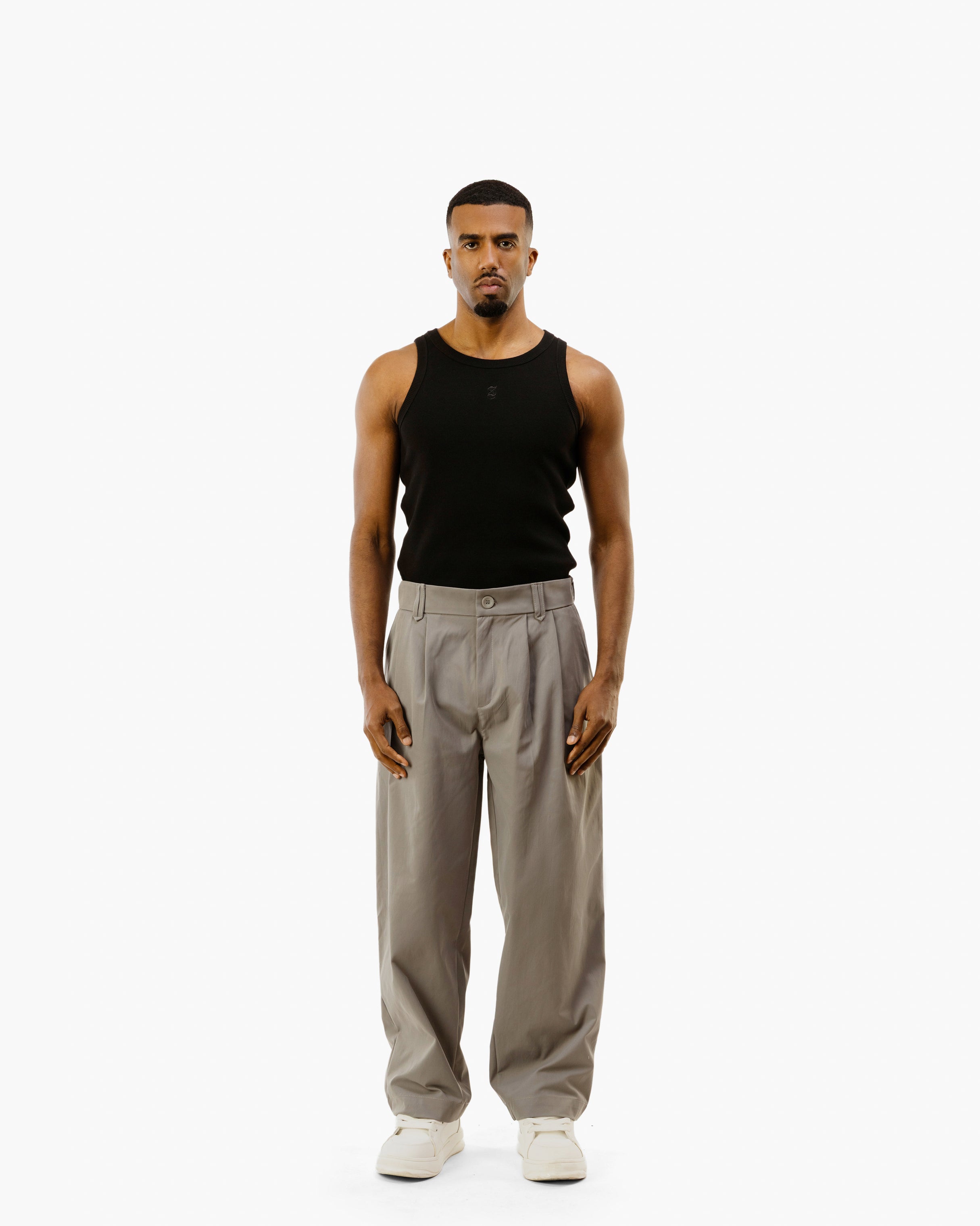 S’YTE Gabardine Wide Pleated Balloon Pleated Gabardine Balloon Trousers | Relaxed Luxury | SWTS