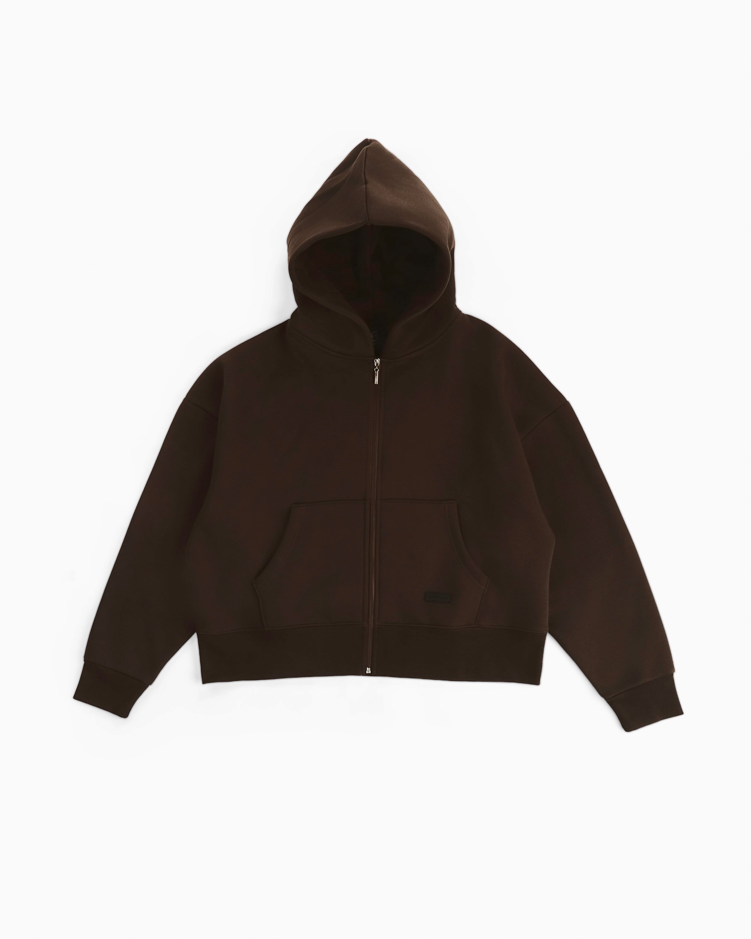 Streetwear Essential Boxy Zip Hoodie