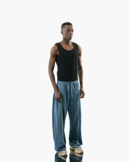 Streets Roam Sweatpant Blue With White Stripe