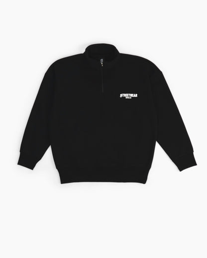 Streetwear Essential Oversized Quarter-Zip