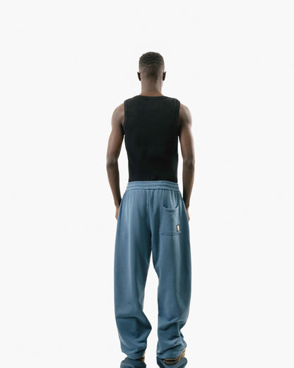 Streets Roam Sweatpant Blue With White Stripe