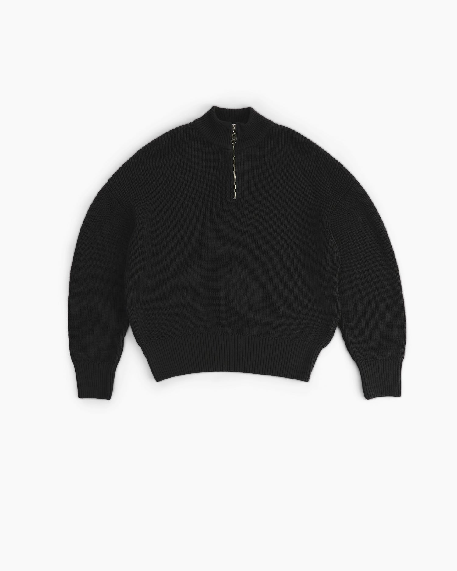 Streetwear Essential Oversized Quarter-Zip Sweater